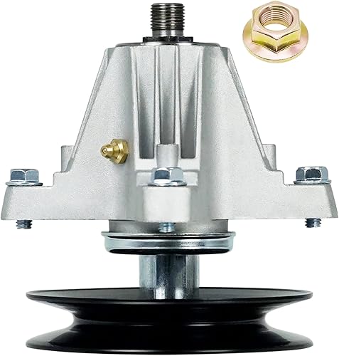 q&p Outdoor Power 918-06981 - Conjunto de husillo de cubierta de 50 pulgadas con polea de 5 pulgadas, sustituye al 918-06981 para Cub Cadet XT1-LT50