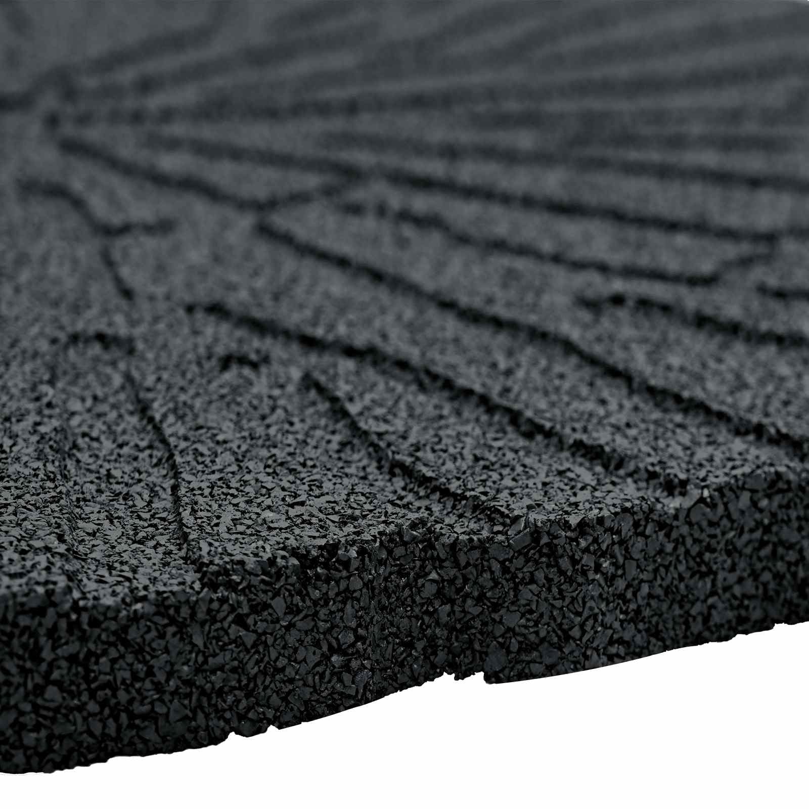 vidaXL Kamień kroczący 6 szt. Czarny Ø 45 x 1,8 cm Guma