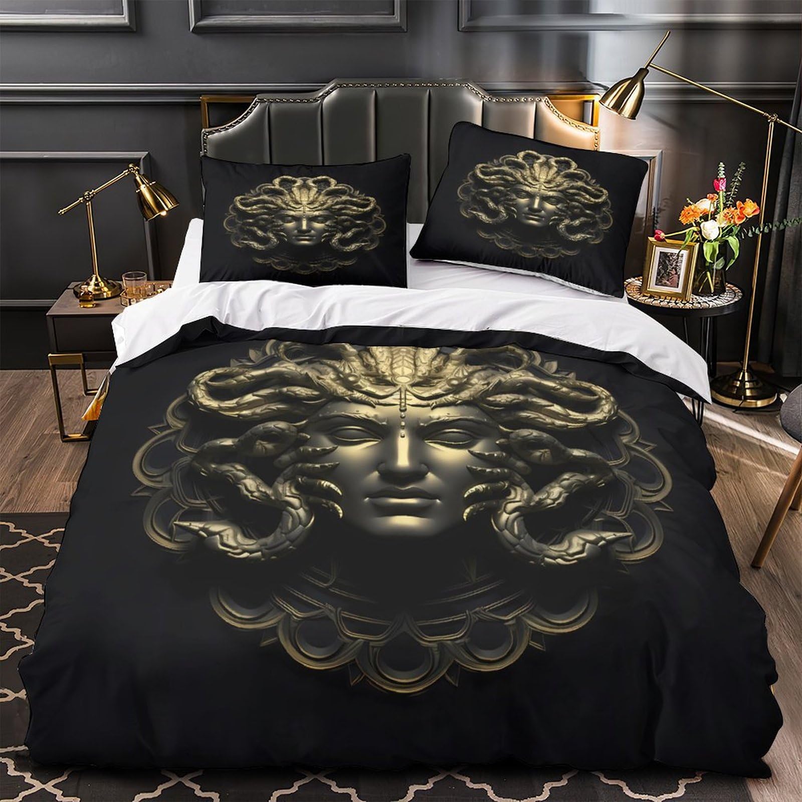 Housse de couette méditation hypoallergénique pour lit 3D
