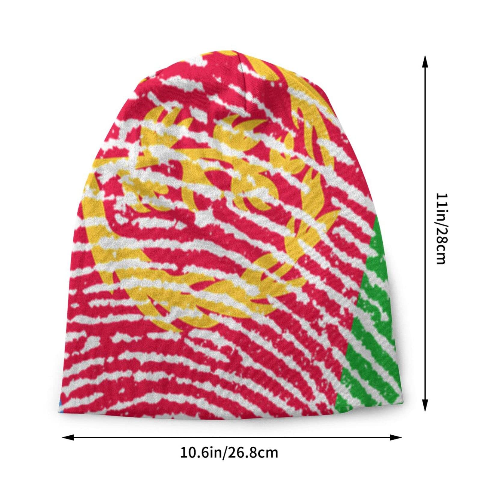 TZT Eritrea DNA Fingerprint Beanie Hats Skull Cap Adult Knit Hat Soft Balaclava Baggy Hat Outdoor for Mens Womens