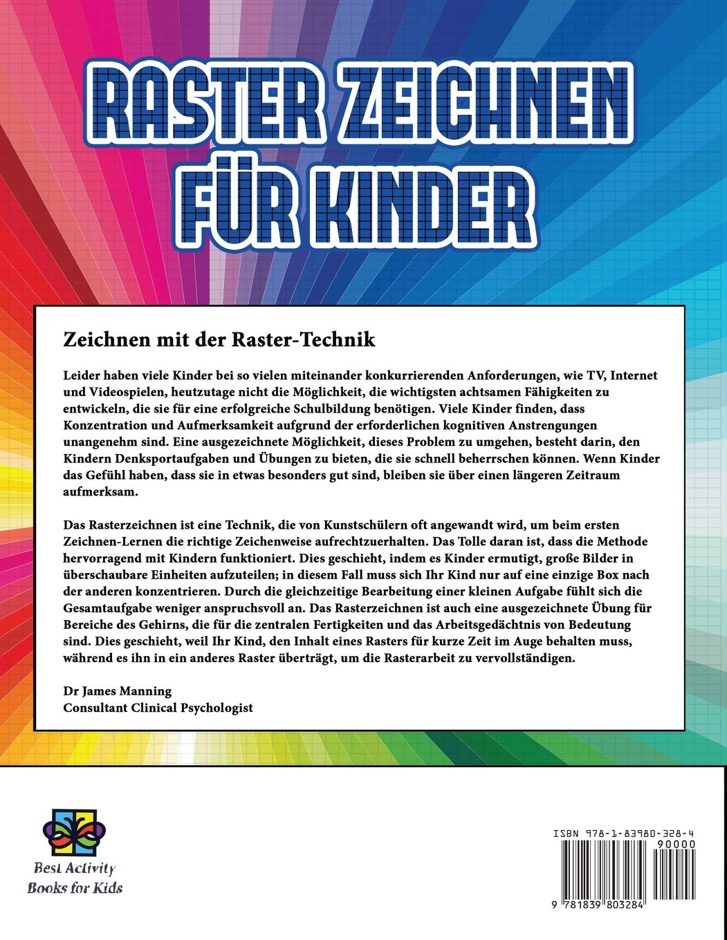 Zeichnen von Comics für Kinder (Raster zeichnen für Kinder - Einhörner): Dieses Buch bringt Kindern bei, wie man Comic-Tiere mit Hilfe von Rastern zeichnet