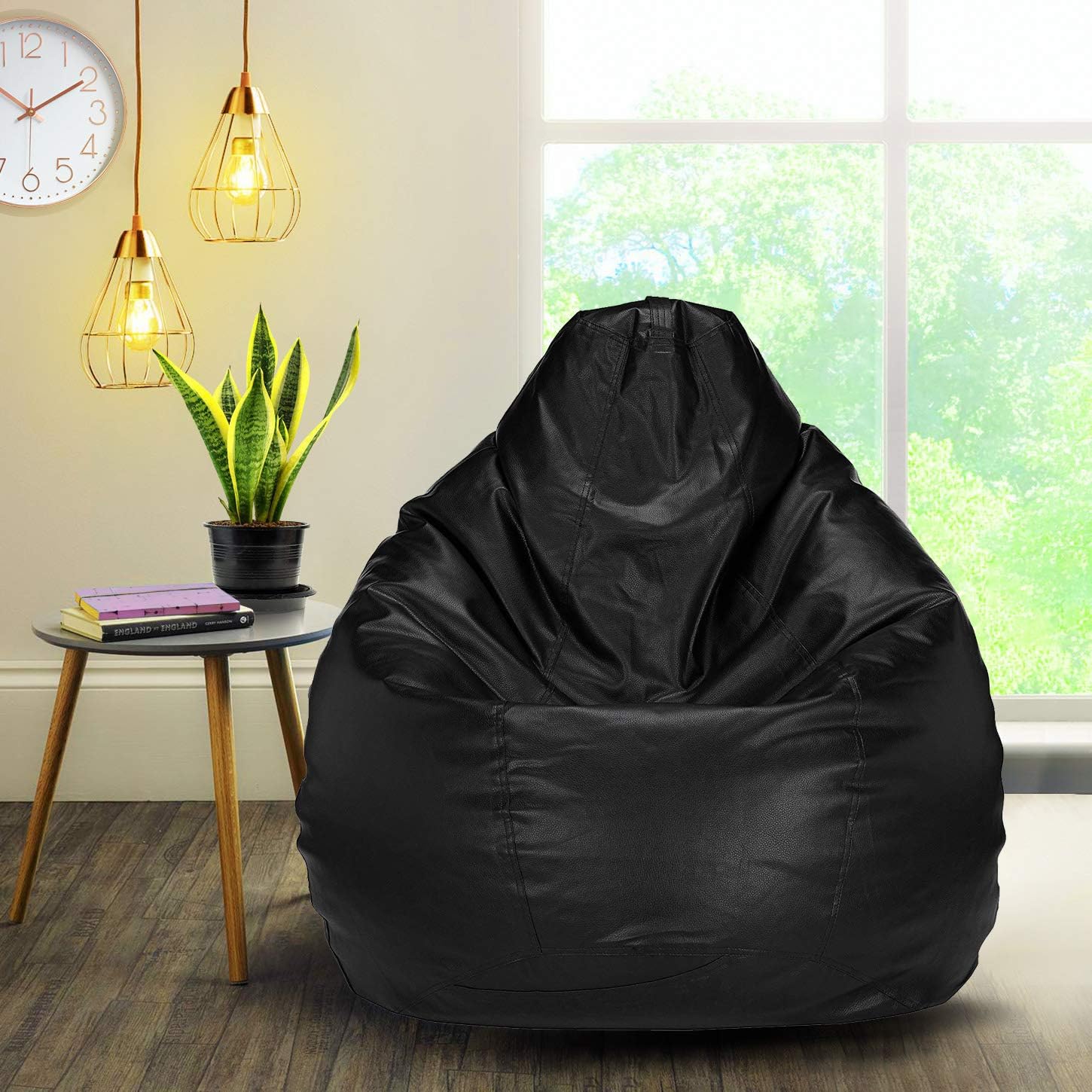 Devogue Bean Bag Chair Without Beans, Large Size, Blue (Color Black)
