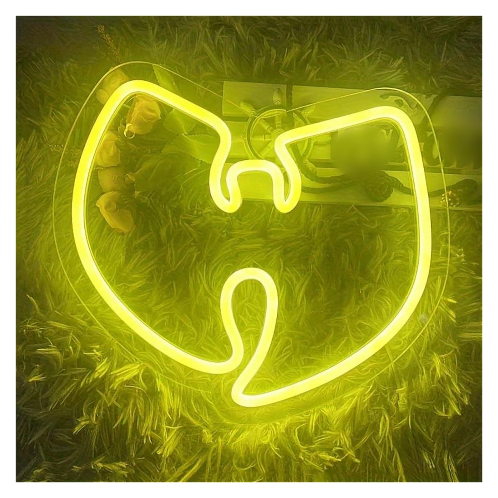 LEMST Signs Lamp Hip Pop Music Neon Sign Wall Decor Dimmable Rap Fans Neon Light for Bedroom Bar Pub Party Decor 33x30cm(B)