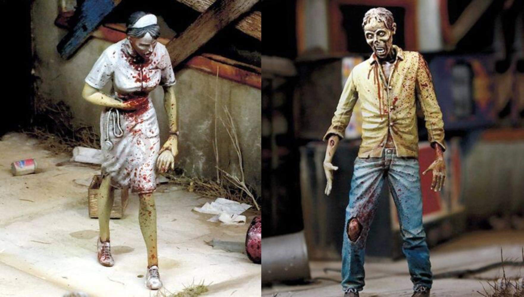 Figurine Zombie Résine 1/35 pour Rendre Vos Dioramas Plus Réalistes Kit GK