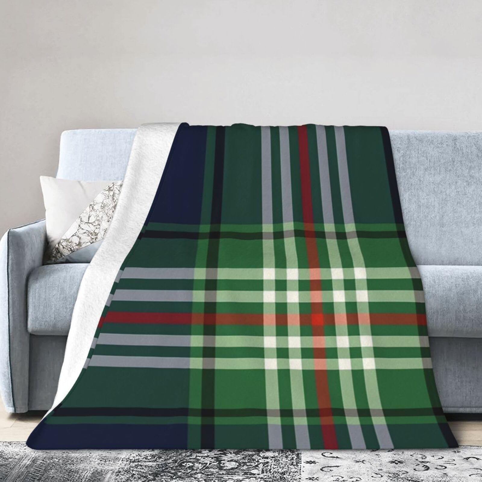 ERTDFXCV Clan Todd Tartan Blanket 50"x40"
