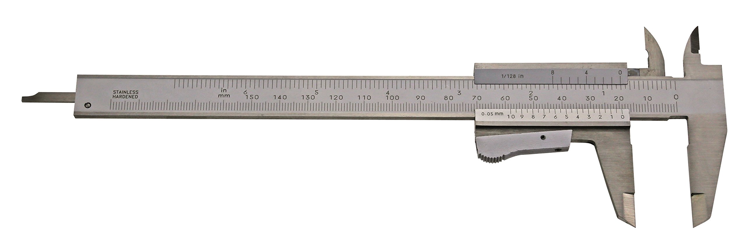 CNC QUALITÄT Messschieber 150 mm DIN 862 - für Linkshänder - Momentfeststellung