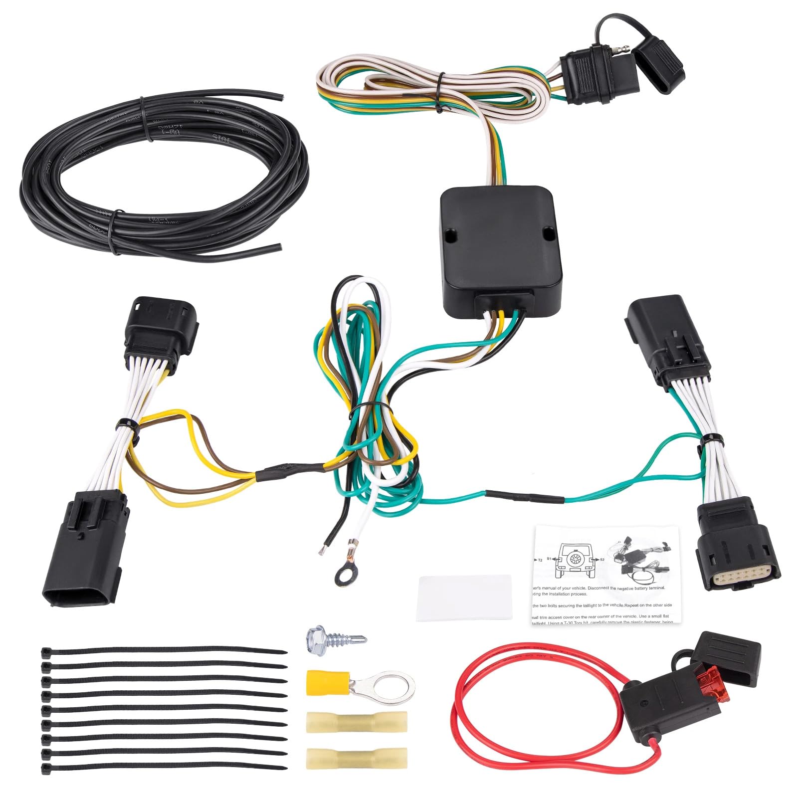 Cable de luz de remolque de conexión rápida para vehículos 56407 para garantizar una conexión segura de luz, arnés de cableado de remolque