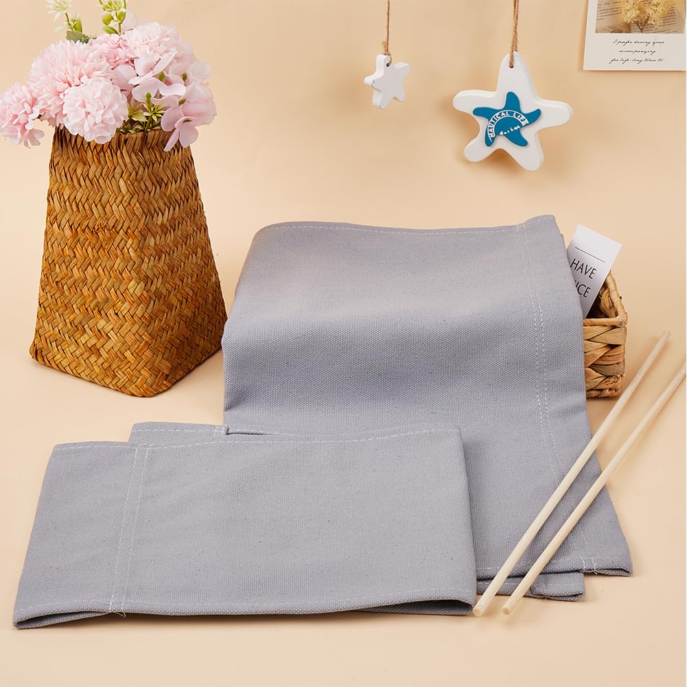 GORGECRAFT Housse De Chaise De Réalisateur Gris Clair - Kit Siège Et Dossier Avec Bâtons En Bois