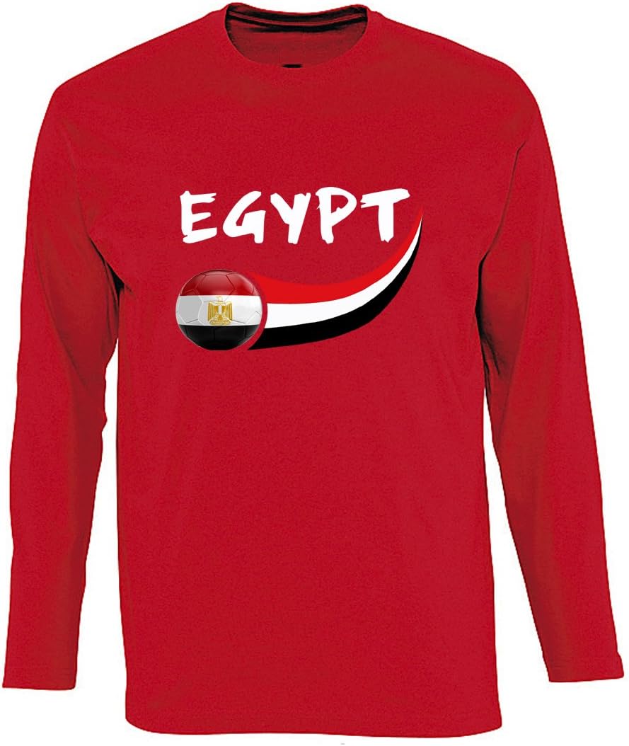 Egypt soccer red long sleeves t shirt (XL) Sports & Outdoors