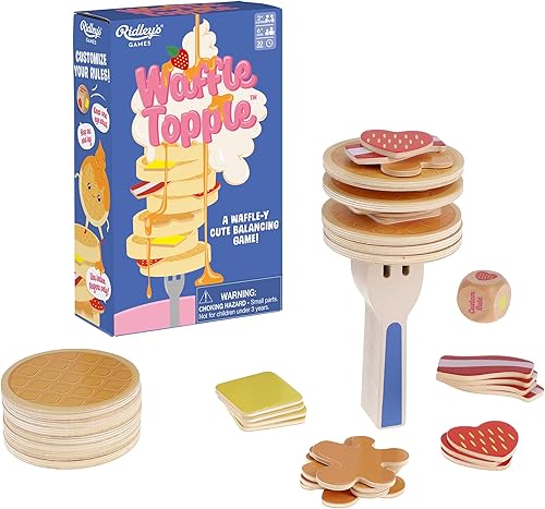 Miniatura 5 de Ridley's Juegos Waffle Topple  Divertido juego de equilibrio de alimentos para todas las edades  Juego para más de 2 jugadores con 15 minutos de