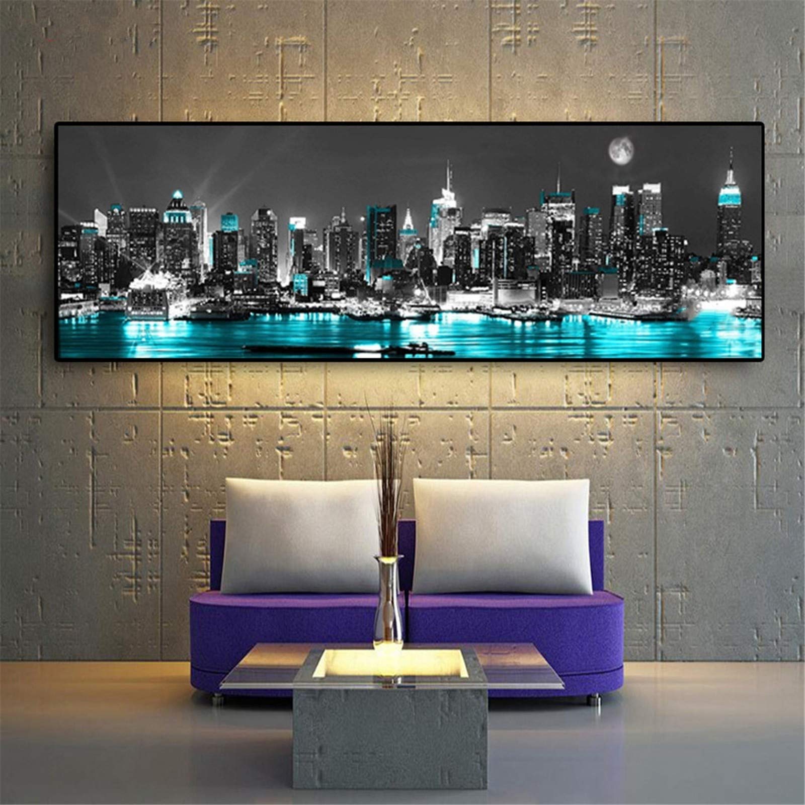 Diamond painting New York 70x200 broderie diamant 5d strass carré point de croix