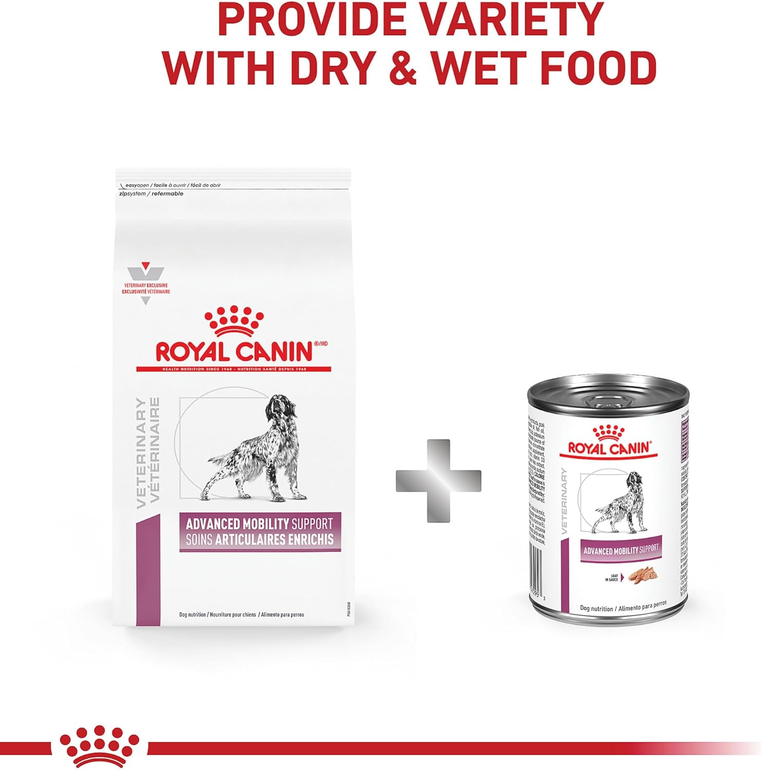 Royal Canin Veterinary Diet Canine Advanced Mobility Support Adult Dry Dog Food, 24 lb Bag
