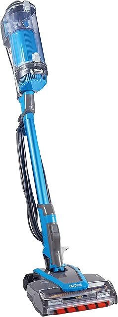 Shark Corded Stick Vacuum Cleaner [HZ400UKT] Anti-Hair Wrap Technology, Electric Blue & Shark Grey