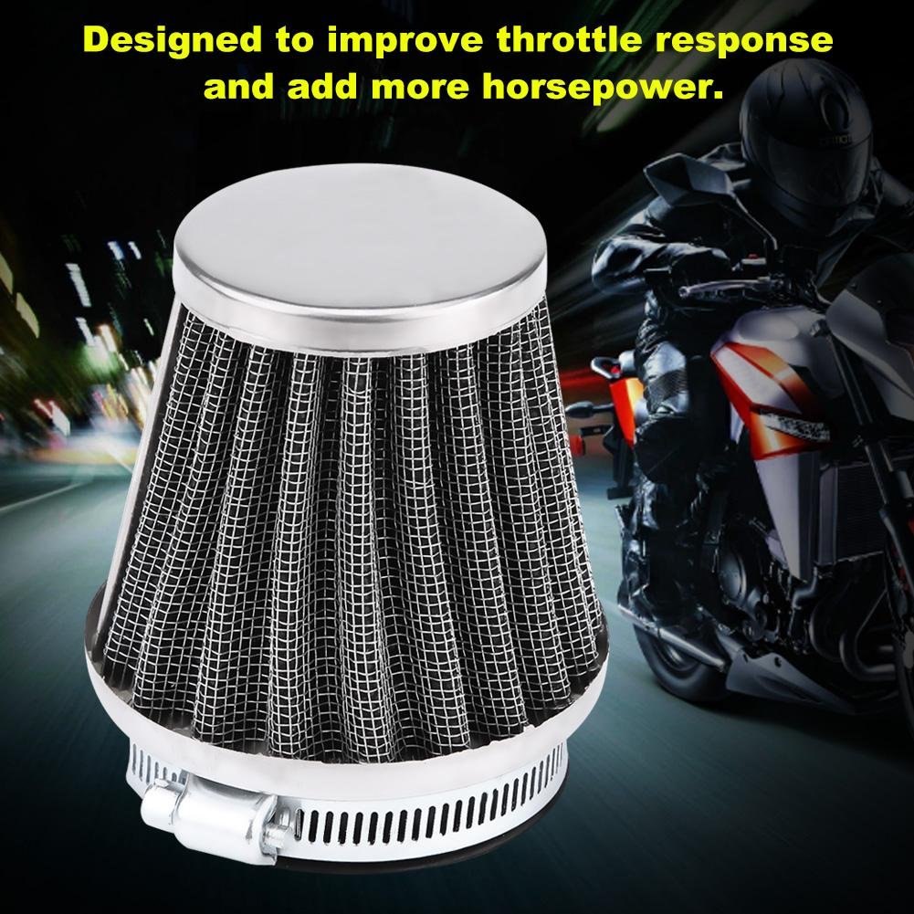 Buy Motorcycle ClampOn Air Intake Filter Kit, Universal Auto Cold Air Intake Scooter Atv Dirt