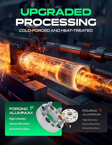 Miniatura 15 de YHTAUTO Espaciadores de rueda de 1.25 pulgadas para Ford F-150, Expedition y Lincoln Navigator 2003-2014, Mark LT, espaciadores de neumáticos Negro