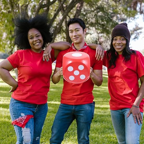 Miniatura 4 de TOYANDONA Dados suaves para el aula, dados de espuma gigantes, cubos grandes de espuma, dados gigantes para adultos, juegos familiares y exteriores,