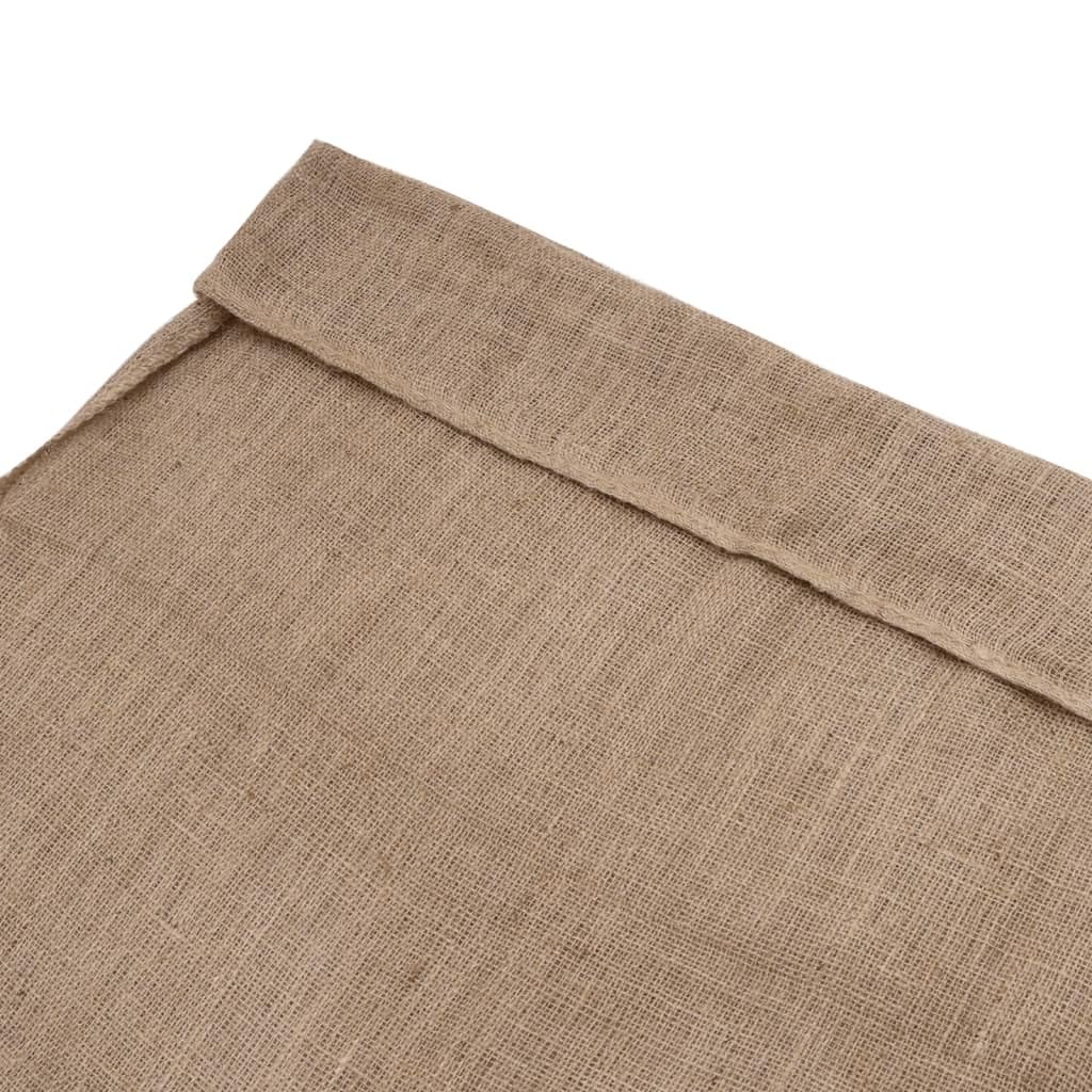 Juego de 5 sacos de yute de 100 x 110 cm, robusto saco de yute para guardar tubérculos, residuos de jardín y funda protectora para plantas, color marrón