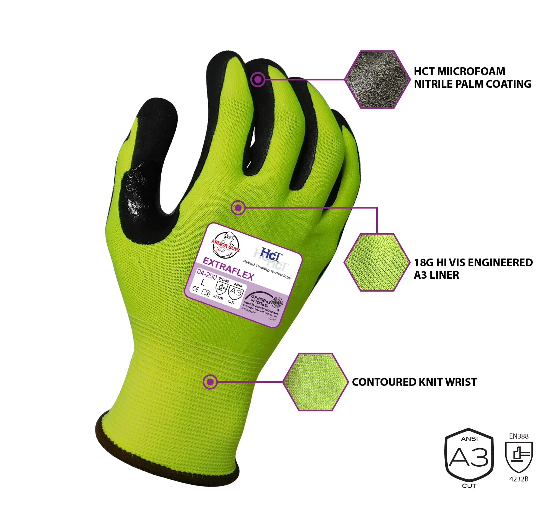 Mechanics Gloves Armor Guys Kyorene Pro Graphene Work Gloves (12