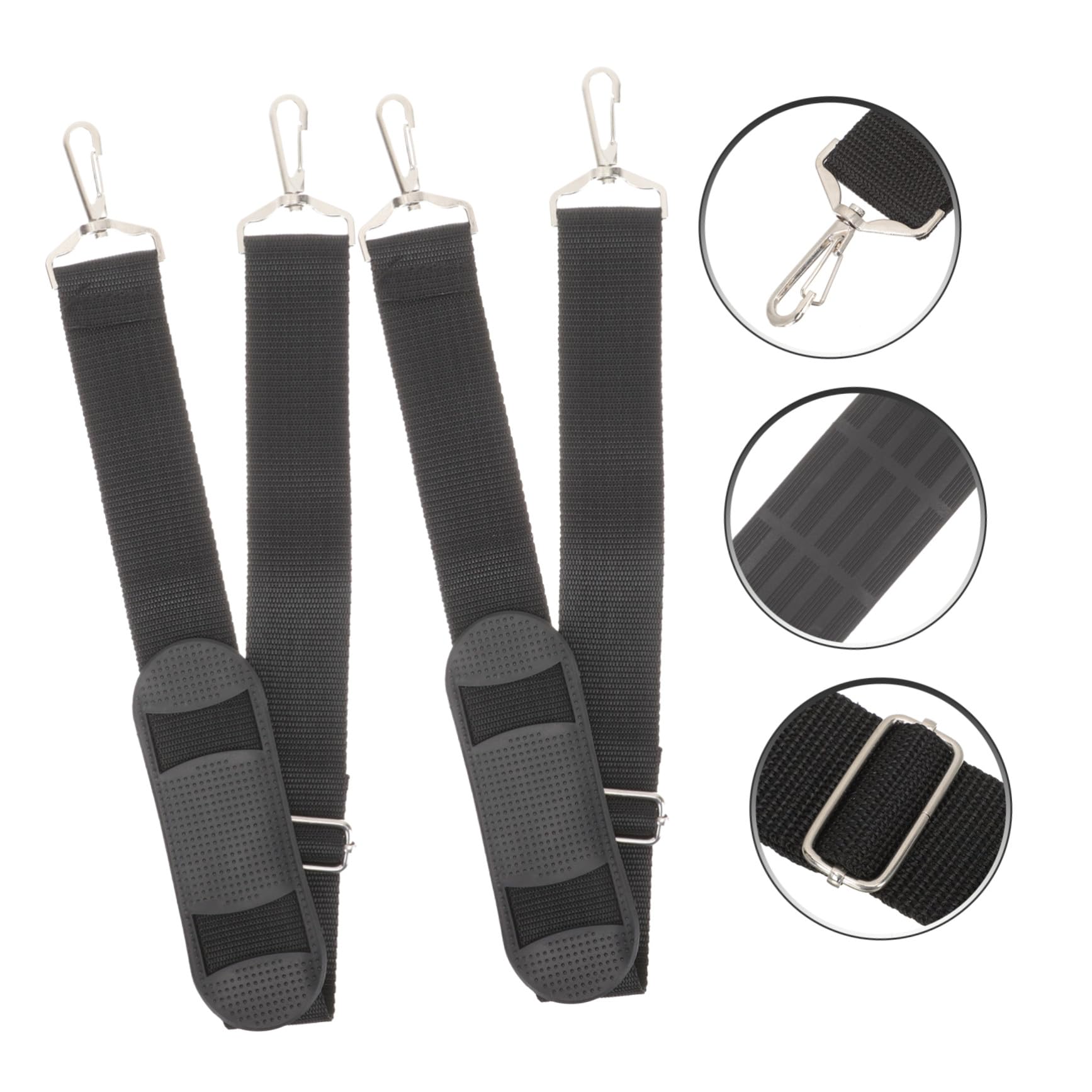 2 Pezzi Tracolla per Custodia Violino Nero Regolabile Fibbia Metallica | Canvas Resistente allo Sporco, Pulizia Semplice, per Performance All'aperto, Accessorio in Coppia