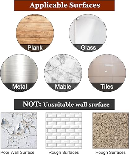 Miniatura 7 de 3 juegos de dispensadores de champú para pared de ducha, dispensador vacío de champú y acondicionador dispensador de ducha recargable, 3 cámaras,