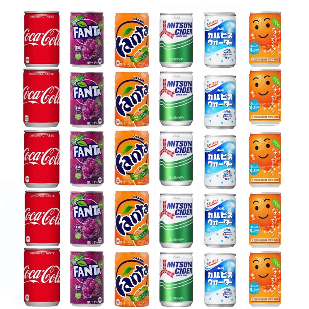 炭酸 飲料 ミニ 缶 160ml アソート セット 6種 F 計30本【商標登録番号 第6662120】