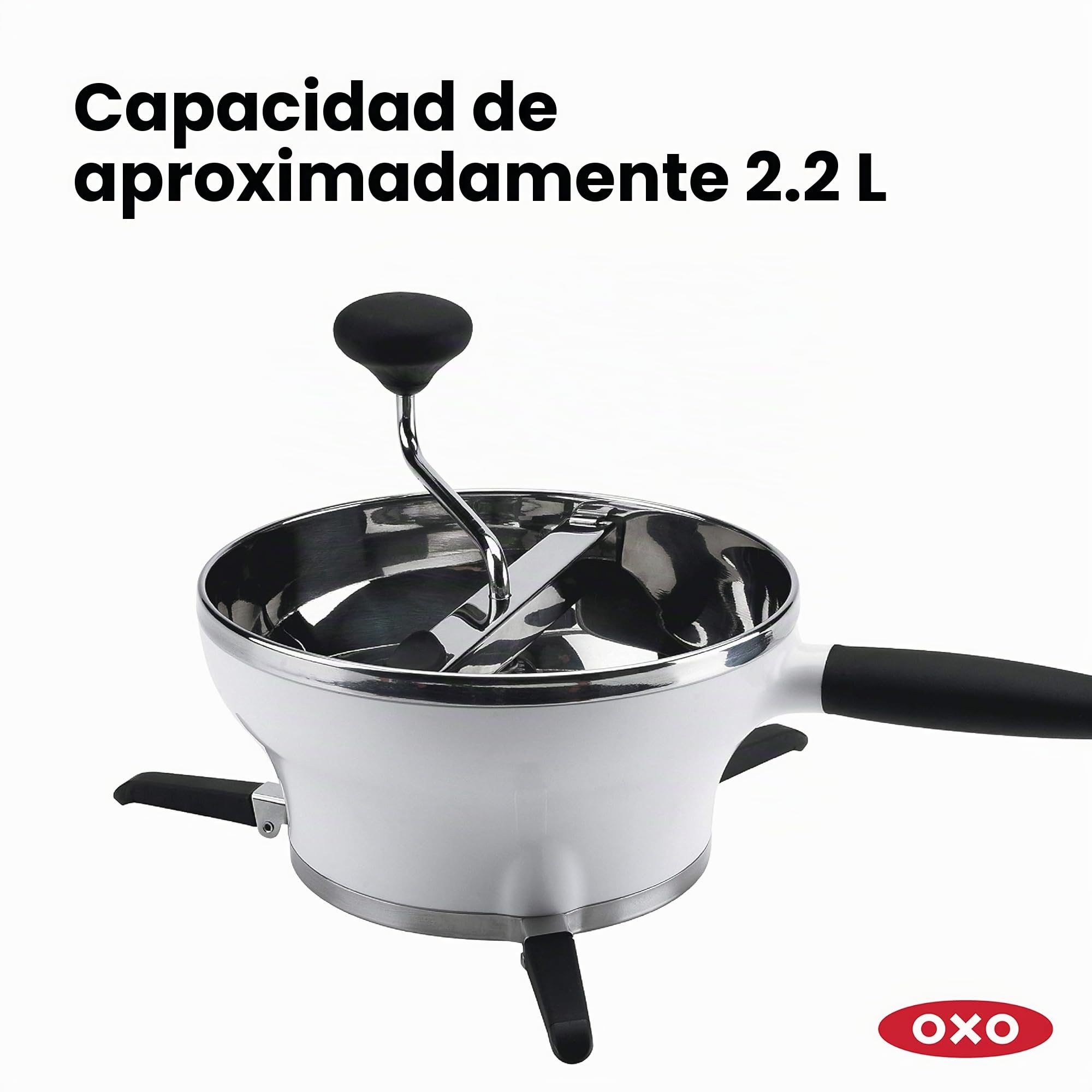 OXO Good Grips - Pasapurés de acero inoxidable para patatas y verduras