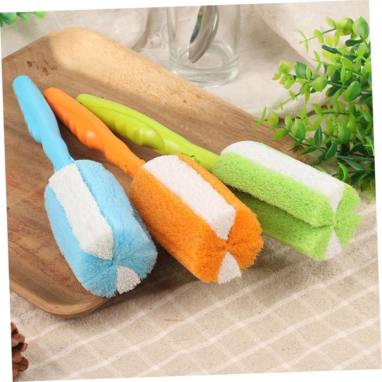 VALICLUD 3 Set Spazzole Per Bottiglie E Tazze Spazzole Multi Per Cucina Design Appeso Per Contenitori Colore Casuale 4 Pezzi*3