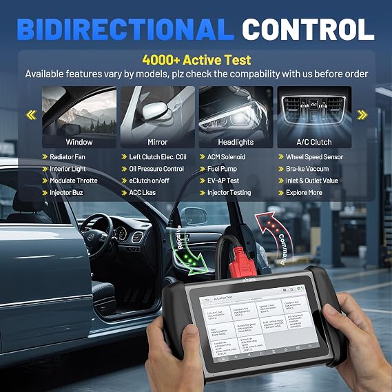 XTOOL InPlus IP819 Auto Diagnostic Scan Tool Upgraded Version IP616 Bi-Directional Scanner & More Services ECU Coding Key Programming Crankshaft Learning CAN FD 3 Year Update