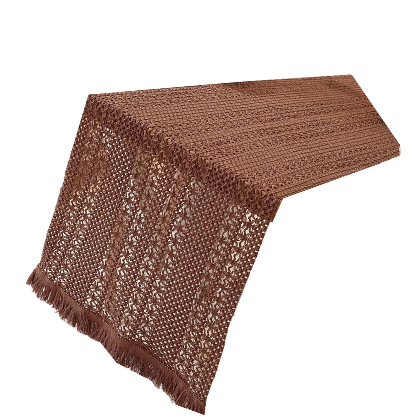 Jazuaiao Table Runner 180cm Lace Designs Spill Resistant Easy Washing for Family Gatherings Daily Meals Dining Table Decoration