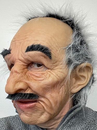 Miniatura 3 de Louigi, La Super Suave Edad Media Hombre Látex Máscara Cara Con Movimiento De La Boca