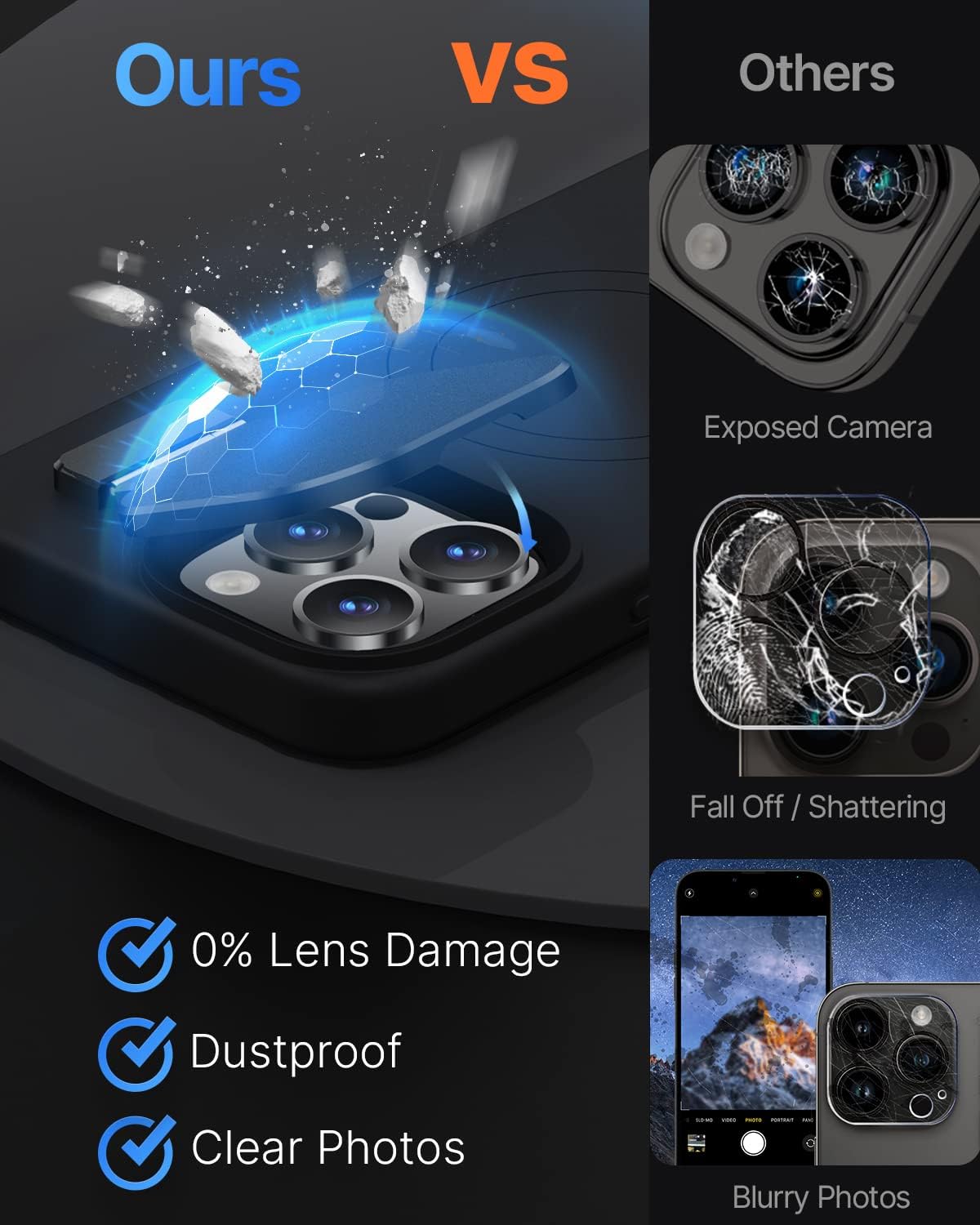 Silverback for iPhone 13 Pro Max Case with Stand, MagSafe-Compatible Case with Built-in Camera Cover,Magnetic Phone Case Liquid Silicone Shockproof for iPhone 13 Pro Max 6.7 inch - Black - Image 3