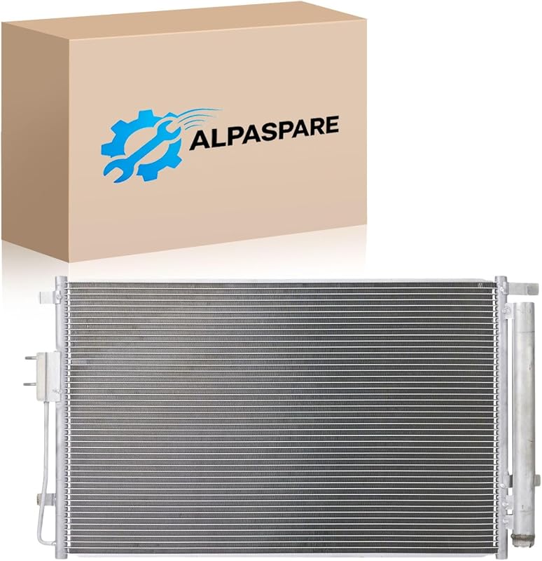 Condensador do ar-condicionado Alpaspare para Kia Sorento 2016-2018 2.4L/3.3L – 1 unidade