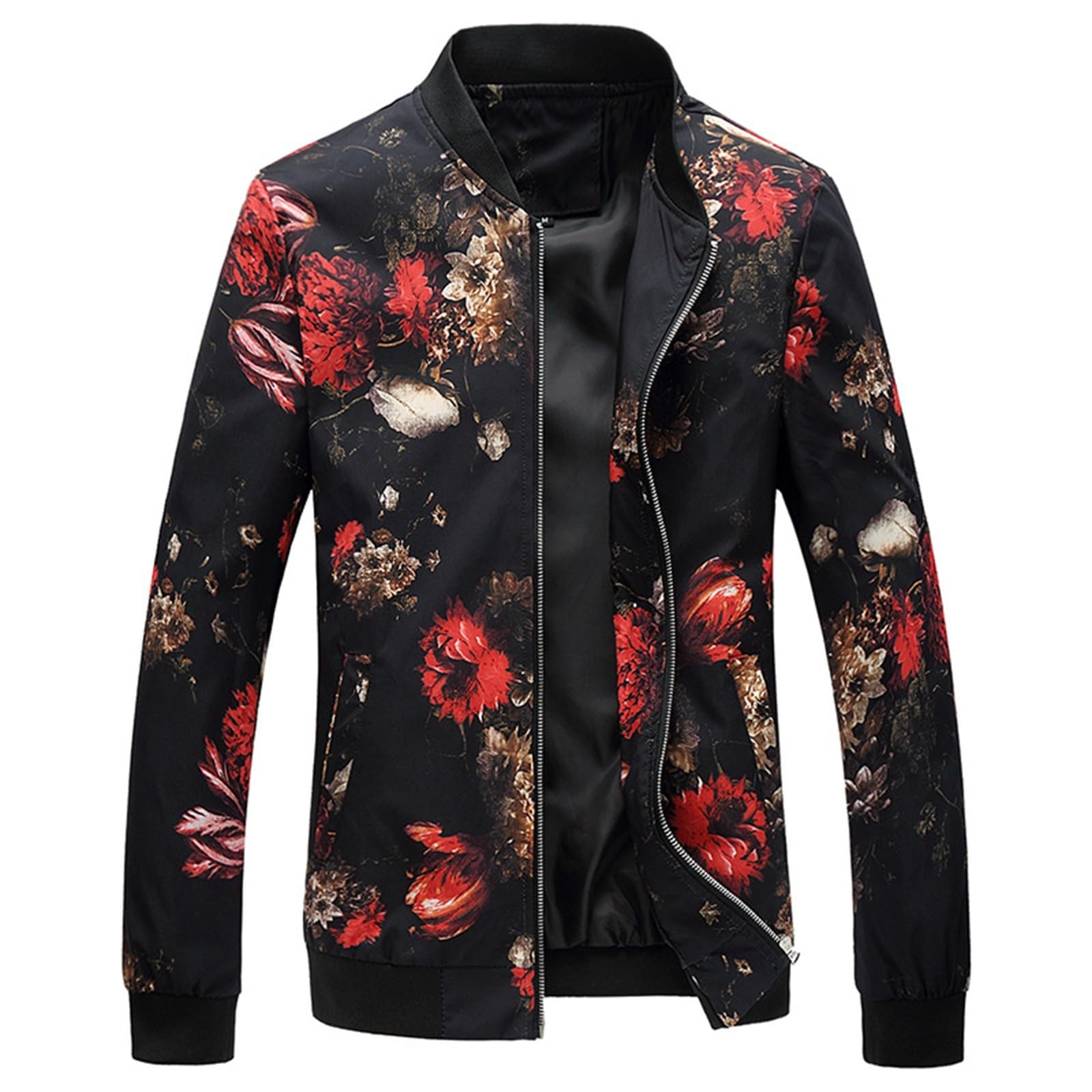 Genérico Chaqueta Bomber Mujer - Cazadoras Mujer Blouson Casual Abrigo Primavera Cardigan Ligera Chaquetas Entretiempo Sudadera Cremallera Parka Deportiva Sobrecamisa Moda Trench Coat