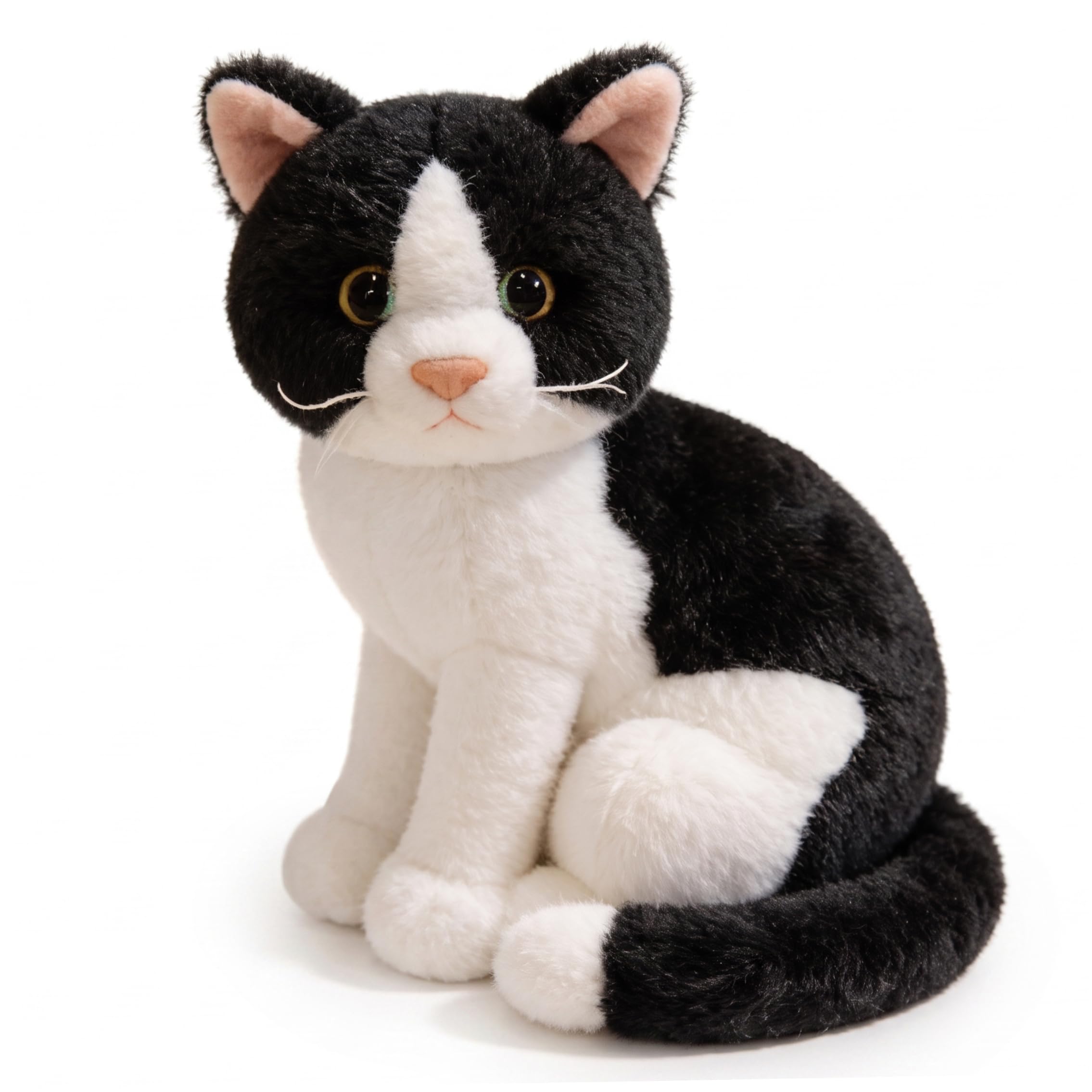 BeVistoso Stuffed Cat, Soft Lightweight Cuddly Cat Plush Toy, 26cm Style 4, Stuffed Animal