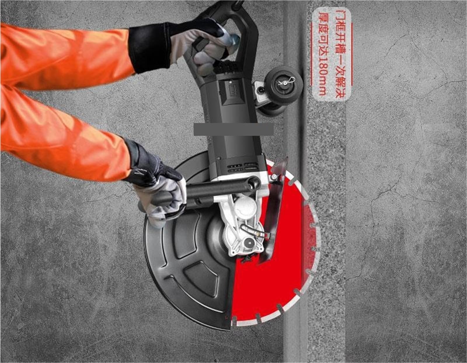 Scanalatrice per Muri, Scanalatore Elettrico Per Pareti Per Taglio Di Cemento In Calcestruzzo Utensile Per Scanalatura A Lama Singola Per Cablaggio Idraulico