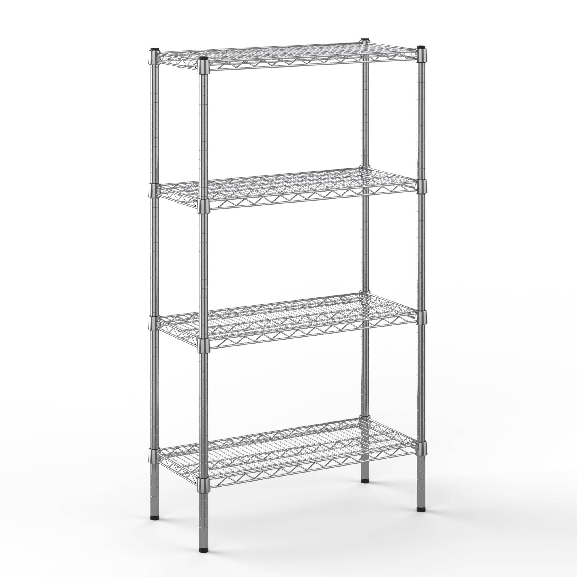 14" Deep x 30" Wide x 54" Height Wire Shelving Kit | 4-Tier | NSF Commercial Storage Rack Unit