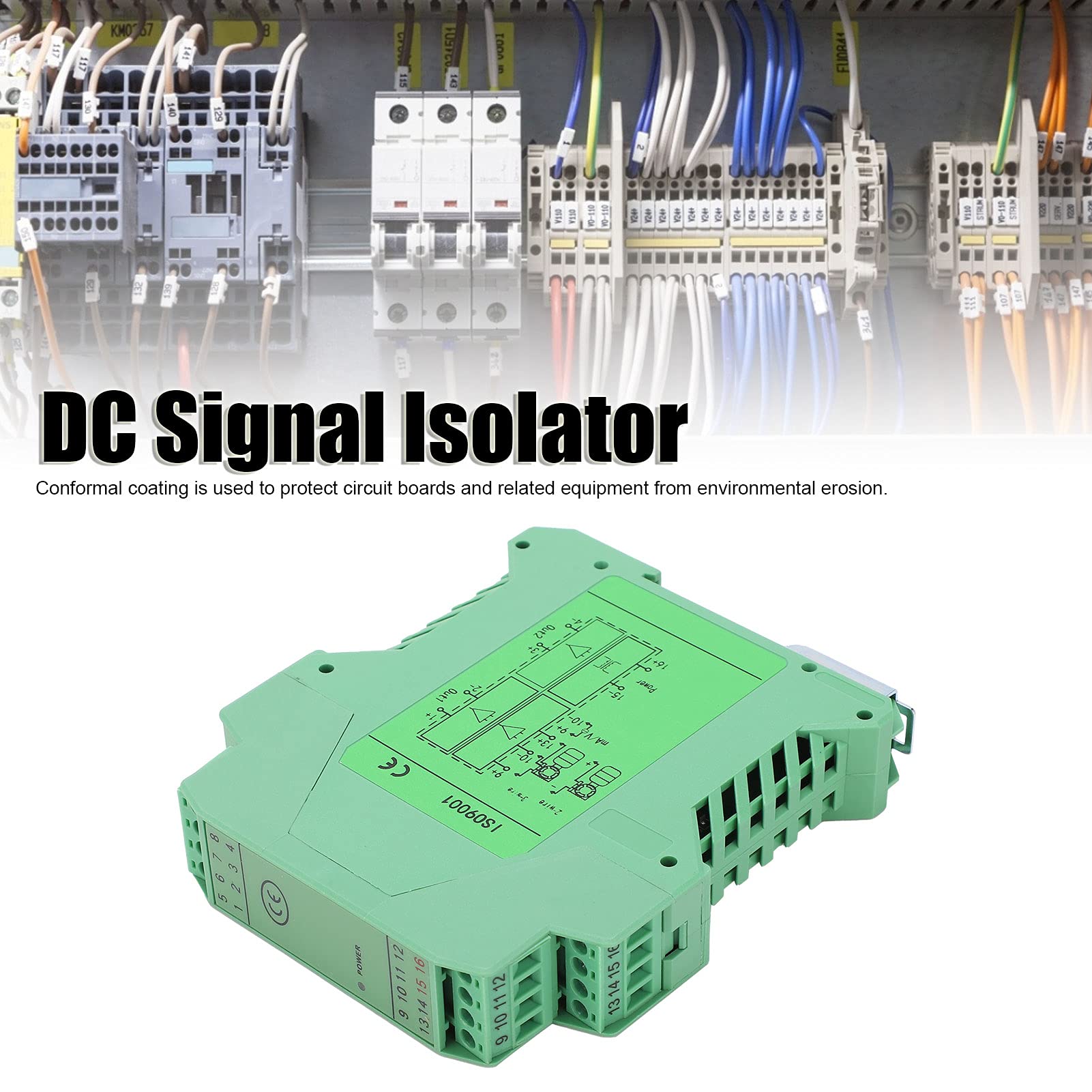 Signalverteiler, 0-5V bis 0-5V DC Signalisolator 1 IN 2 OUT DC24V Stromversorgung für 2- oder 3-Leiter-Transmitter