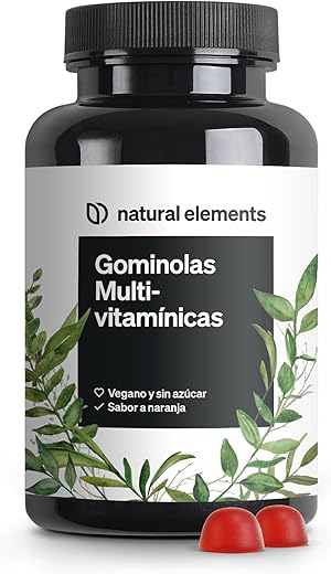 Gominolas Multivitaminas – 120 Gummies – sabor a naranja natural – para adultos, con 12 vitaminas y minerales (vitamina C, D3, biotina, ácido fólico, zinc y más) – fabricado en Alemania