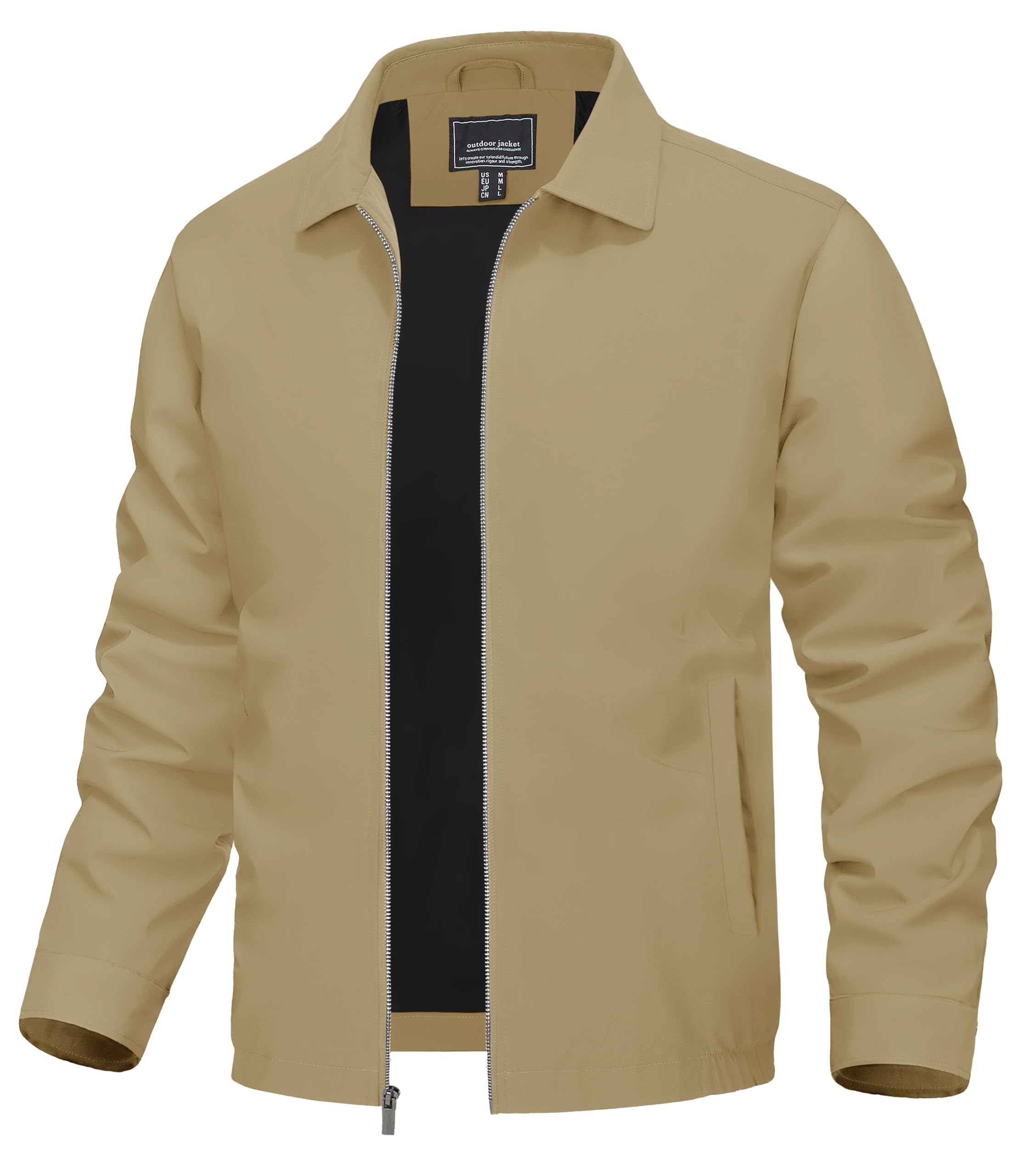 TACVASEN Men's Lightweight Water-repellent Windbreaker Jacket