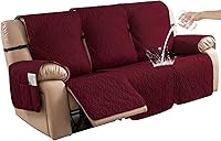 Vista 9 de Genina Funda impermeable para sofá reclinable de 3 asientos, funda de sofá reclinable, funda antideslizante para sofá reclinable, protector