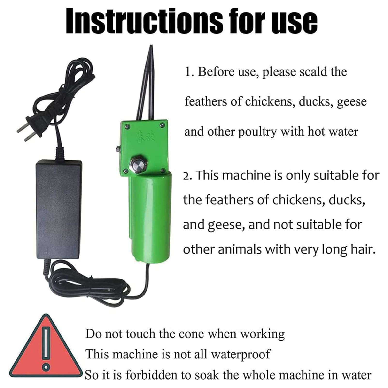 Spiumatrice Elettrica Rapida Per Pollame, Spiumatrice Elettrica Per Piume Di Pollame, Spiumatrice Portatile Per Polli, Spiumatrice Piccola Ricaricabile Per Polli Strumento Portatile Automatico Per
