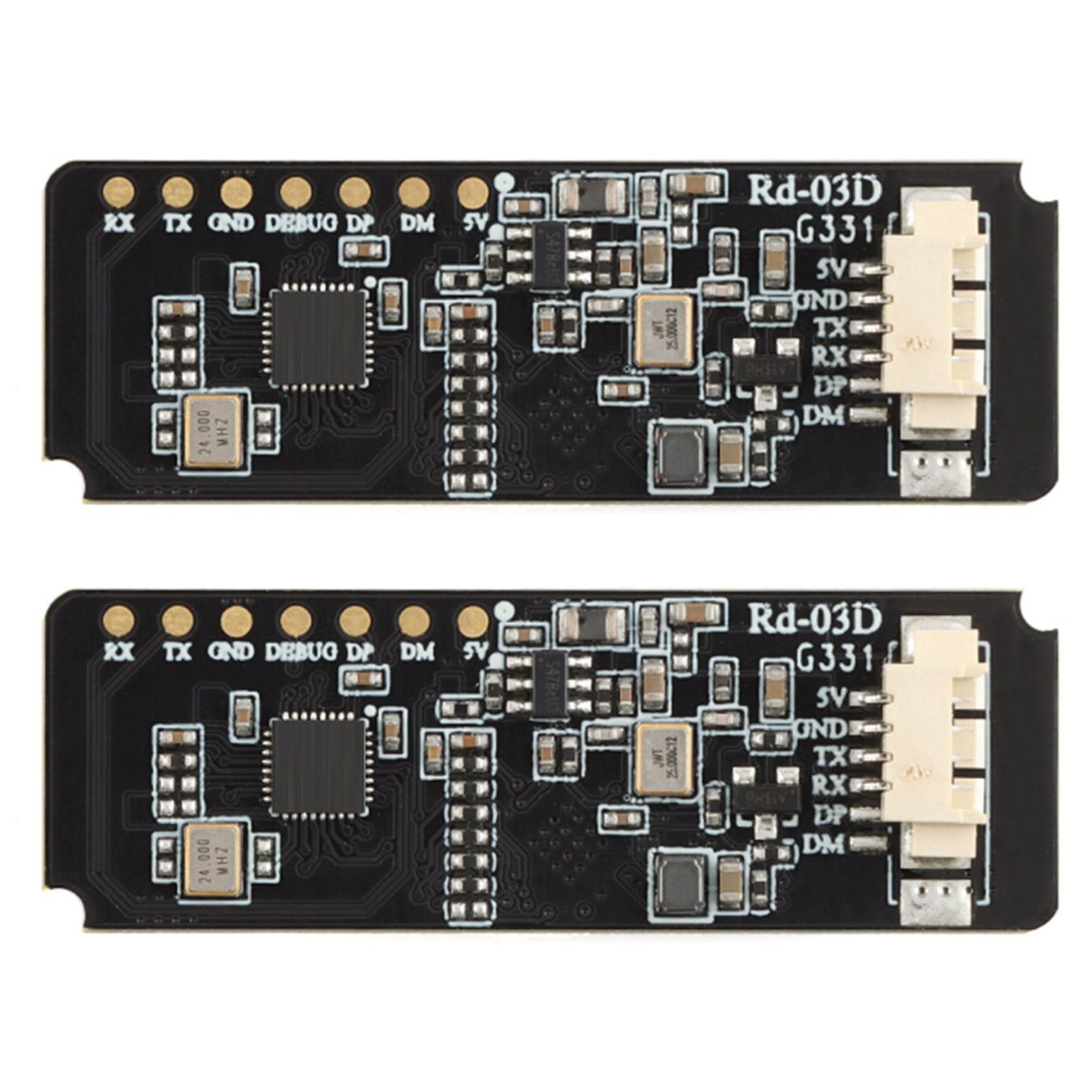 24G Rd-03D Modulo Radar Multi-Target Traiettoria Movimento Umano Localizzazione Tracciamento Antenna PCB Integrata