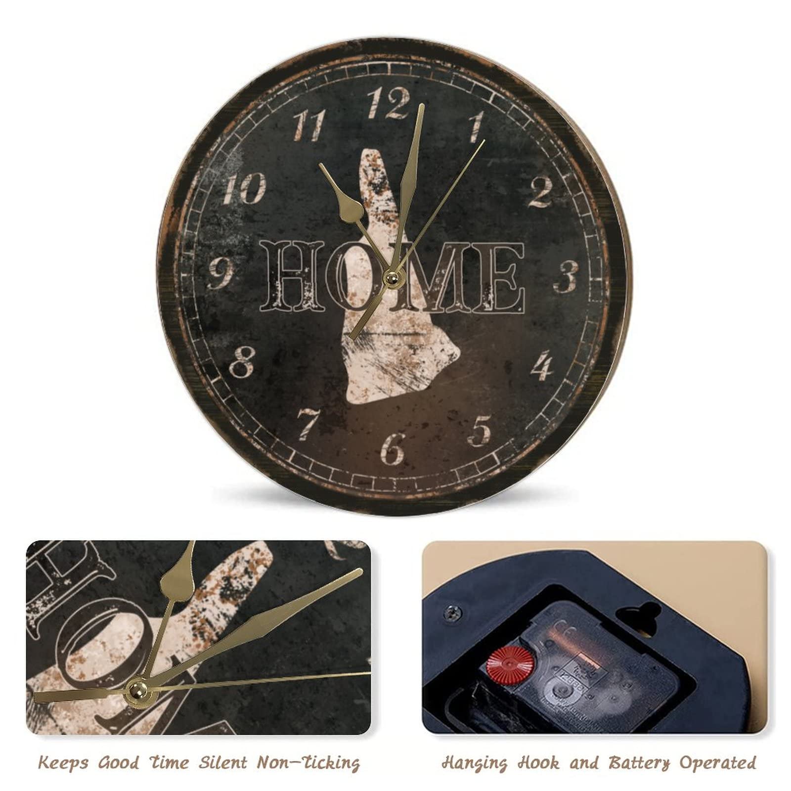 Amazon.com: New Hampshire Home State Wall Clock 12inch Wall Amazon.com: New Hampshire Home State Wall Clock 12inch Wall
