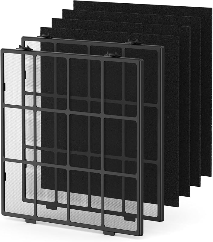 AP-1512HH Washable Pre-filter for Coway Airmega AP-1512HH and Airmega 200M Air Purifier, Includes 2 Washable Pre-filter and 4 Odor Eliminator Carbon Pre Filter