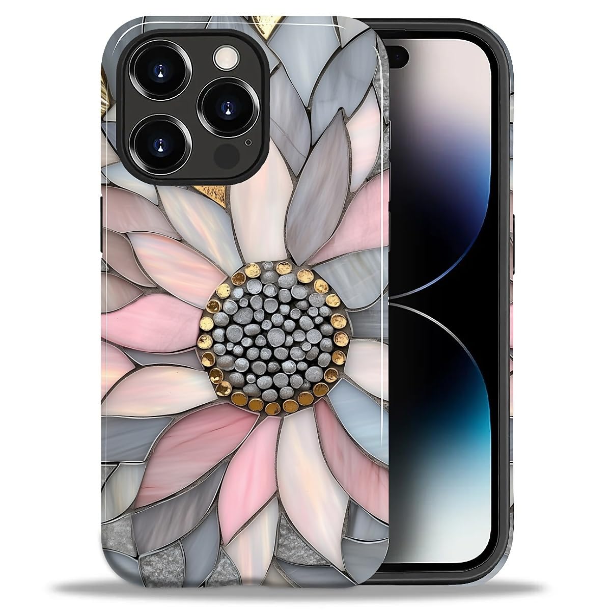 Coque iPhone 14 Pro Max fleur antichoc et anti-rayures rigide - 8