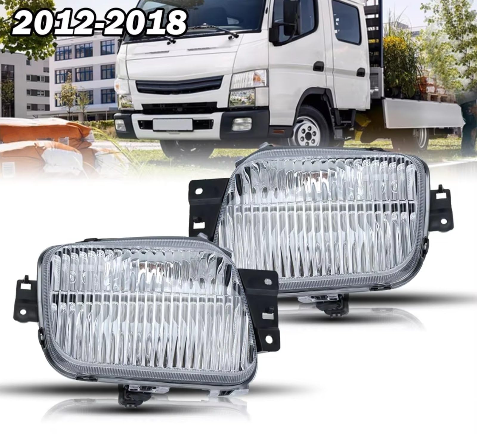 Przednie światło przeciwmgielne do Mitsubishi Canter Fuso FE i FG (2012-2018) Zestaw świateł przeciwmgielnych i kierunkowskazów