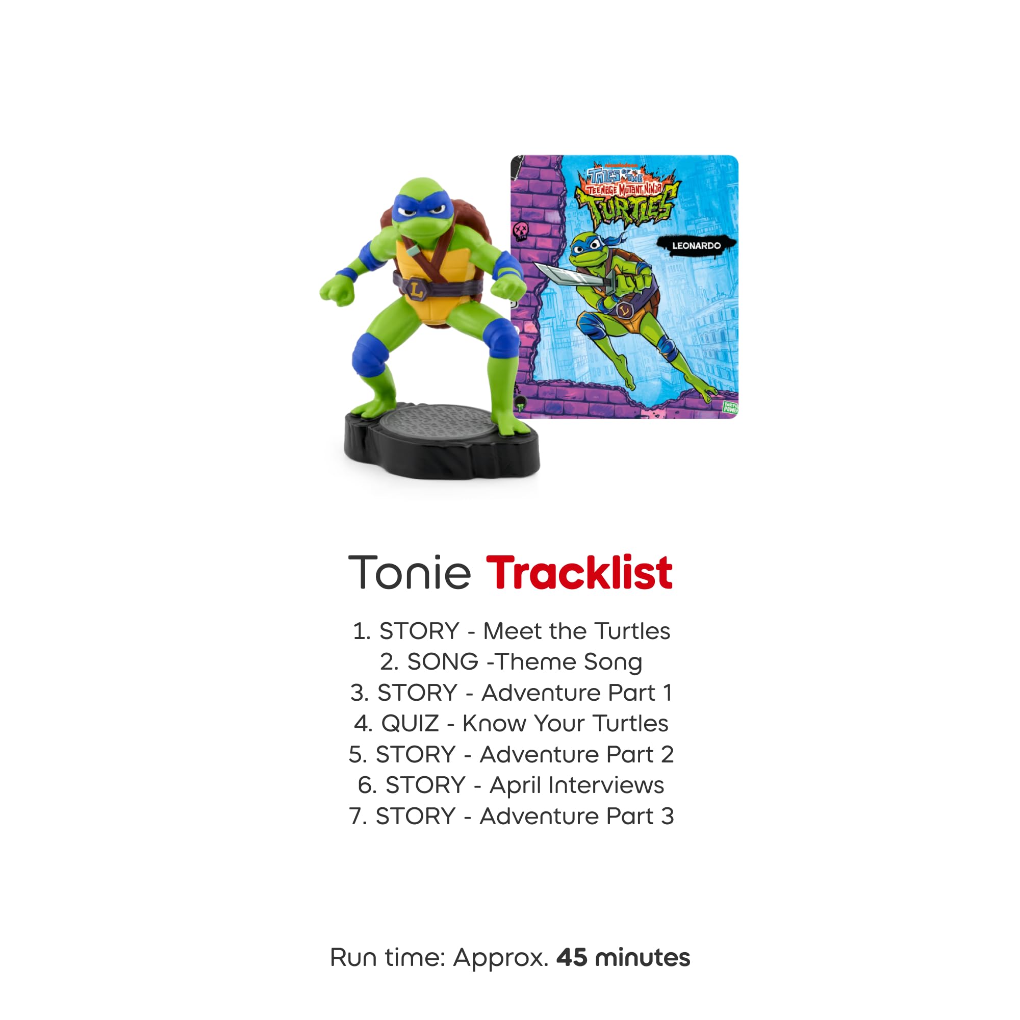 TONIES Tales of TMNT: Leonardo Audio Classic Tonie Character, 54,725 cubic millimeters - Image 4