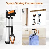 Vista 6 de Paquete de 2 herramientas de agarre extra largas de 43 pulgadas, herramienta de recogida plegable con mandíbula giratoria de 360° + imanes