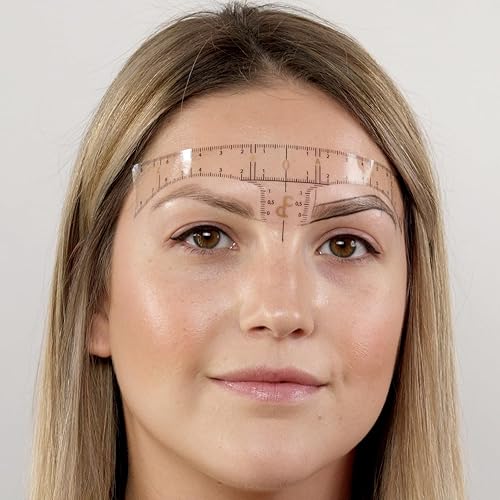 Miniatura 8 de Rollo de regla de medición de cejas de oro original de 50 piezas