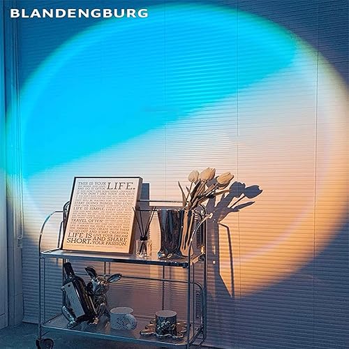 Miniatura 4 de Lámpara de proyección de puesta de sol, luz nocturna LED, rotación de 360 grados, brillo ajustable, brillo en el cielo y el desierto, proyector de